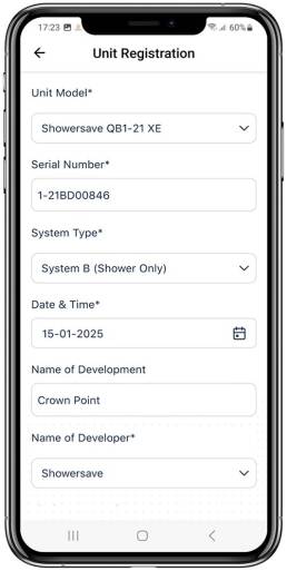 Showersave installer app